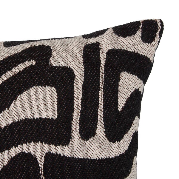 ATMOSPHERA - Coussin Mira 30x80cm noir et blanc - large
