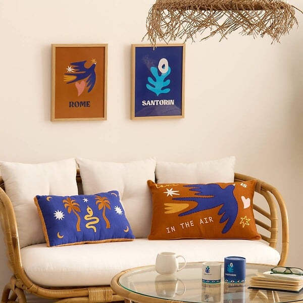 ATMOSPHERA - Coussin Libertad 58x38cm terracotta - large