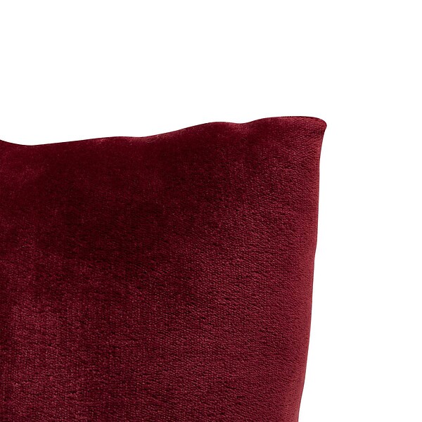 ATMOSPHERA - Coussin Ollis rouge grenat 38x38cm - large