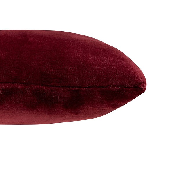 ATMOSPHERA - Coussin Ollis rouge grenat 38x38cm - large