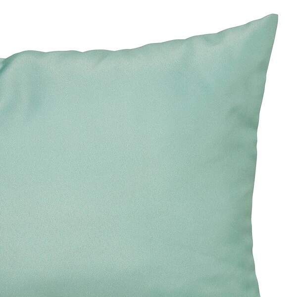 ATMOSPHERA - Housse de coussin d'extérieur "Lilio" vert céladon 30x50cm - large