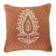 ATMOSPHERA - Housse de coussin Sienna 40x40cm rose foncé - vignette