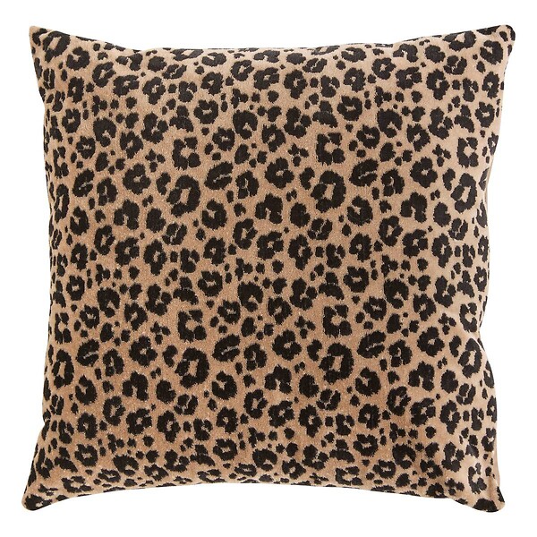 ATMOSPHERA - Coussin Lynra noir 40x40cm - large