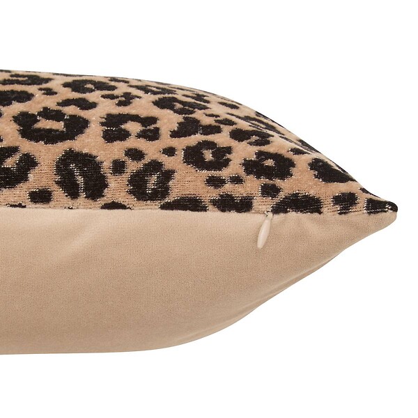 ATMOSPHERA - Coussin Lynra noir 40x40cm - large