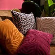 ATMOSPHERA - Coussin Lynra noir 40x40cm - vignette