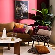 ATMOSPHERA - Coussin Lynra noir 40x40cm - vignette