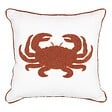 ATMOSPHERA - Coussin brodé Oceania 45x45cm blanc - vignette