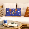 ATMOSPHERA - Coussin Libertad 30x50cm bleu indigo - vignette