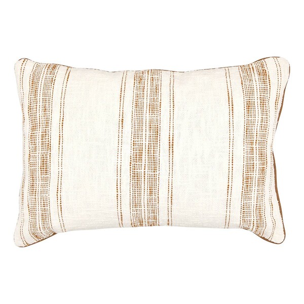 ATMOSPHERA - Coussin Sienna 38x58cm beige lin - large