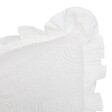 ATMOSPHERA - Coussin Fleur de rose 50x30cm blanc - vignette