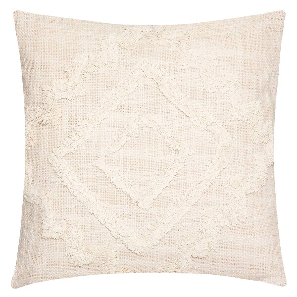 ATMOSPHERA - Coussin "Inca" coton tufté 40x40cm - large
