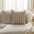 ATMOSPHERA - Coussin Groove 40x40cm rayé bleu navy - vignette