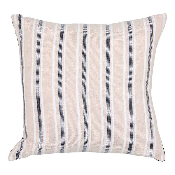 ATMOSPHERA - Coussin Groove 40x40cm rayé bleu navy - large