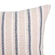 ATMOSPHERA - Coussin Groove 40x40cm rayé bleu navy - vignette