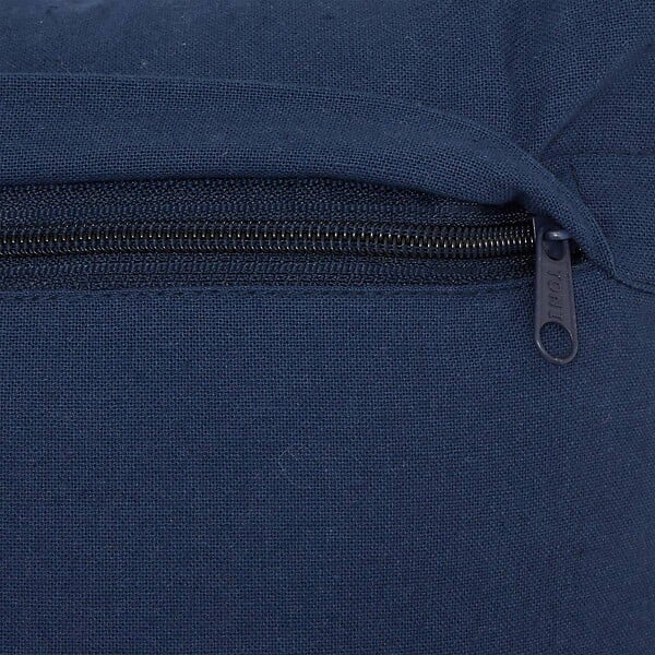 ATMOSPHERA - Coussin Groove 40x40cm rayé bleu navy - large