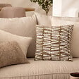 ATMOSPHERA - Housse de coussin Jeni chenille vert kaki 40x40cm - vignette