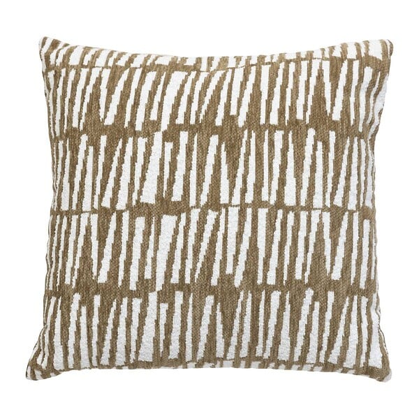 ATMOSPHERA - Housse de coussin Jeni chenille vert kaki 40x40cm - large