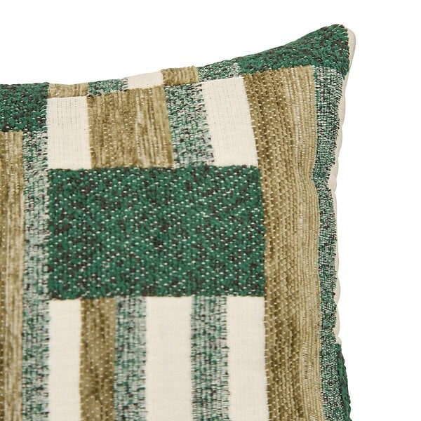 ATMOSPHERA - Coussin Calix vert Kaki 50x30cm - large
