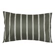 ATMOSPHERA - Housse de coussin d'extérieur Tileo 50x30cm rayée vert foncé - vignette
