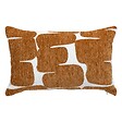 ATMOSPHERA - Housse de coussin Jeni chenille marron 50x30cm - vignette