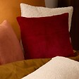 ATMOSPHERA - Coussin Ollis rouge 38x38cm - vignette