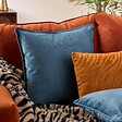 ATMOSPHERA - Coussin Lilou bleu egéen 45x45cm - vignette