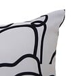 ATMOSPHERA - Housse de coussin d'extérieur Nolan 50x30cm motif fantaisie noir et blanc - vignette