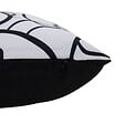 ATMOSPHERA - Housse de coussin d'extérieur Nolan 50x30cm motif fantaisie noir et blanc - vignette