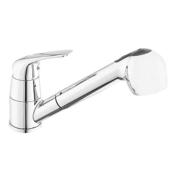 SIKO - S-Line Pro mitigeur d'évier sur pied avec douchette extractible, 2 jets, chrome (SIKOBSLPRO283) - large