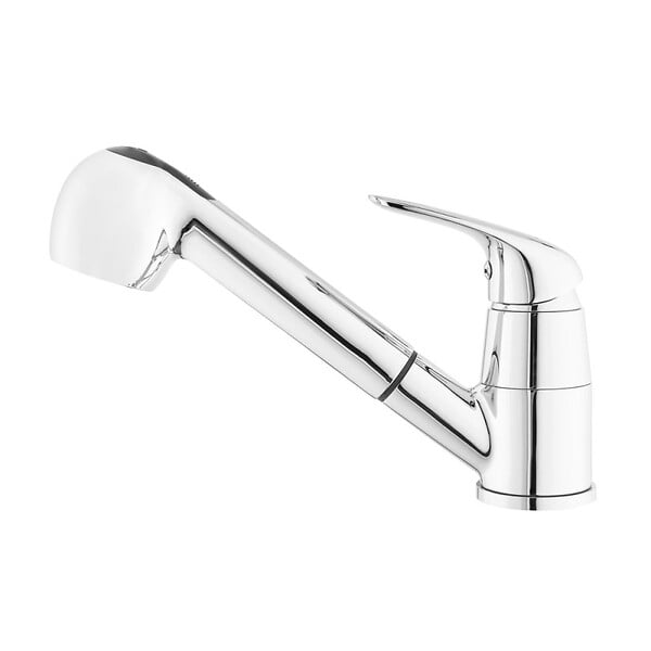 SIKO - S-Line Pro mitigeur d'évier sur pied avec douchette extractible, 2 jets, chrome (SIKOBSLPRO283) - large
