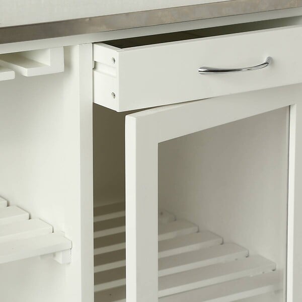 ATMOSPHERA - Desserte cuisine plateau inox - large