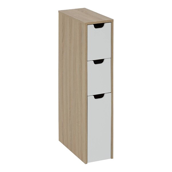 5 FIVE SIMPLY SMART - Meuble de rangement Eat up blanc et bois - large