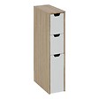 5 FIVE SIMPLY SMART - Meuble de rangement Eat up blanc et bois - vignette