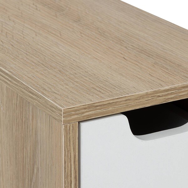 5 FIVE SIMPLY SMART - Meuble de rangement Eat up blanc et bois - large