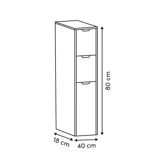 5 FIVE SIMPLY SMART - Meuble de rangement Eat up blanc et bois - large