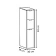5 FIVE SIMPLY SMART - Meuble de rangement Eat up blanc et bois - vignette