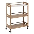 5 FIVE SIMPLY SMART - Desserte 3 niveaux Come L30cm bois et effet marbre - vignette