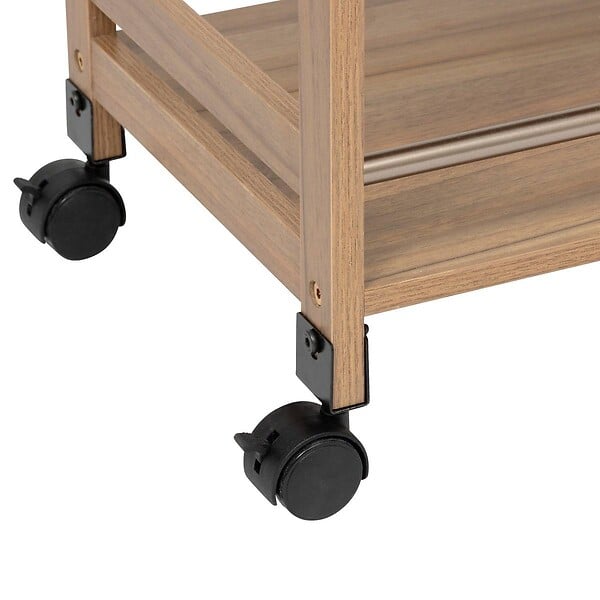 5 FIVE SIMPLY SMART - Desserte 3 niveaux Come L30cm bois et effet marbre - large