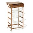 5 FIVE SIMPLY SMART - Desserte Acacia 50x34,5x88,8cm 4 niveaux - vignette