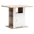 5 FIVE SIMPLY SMART - Ilot de cuisine effet bois naturel blanc 90x110cm - vignette