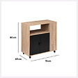 5 FIVE SIMPLY SMART - Desserte 3 niveaux "Aliaj" noir - vignette