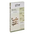 5 FIVE SIMPLY SMART - Ilot de cuisine Come 2 tiroirs bois et effet marbre - vignette