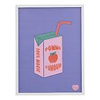 ATMOSPHERA - Toile Cha Cha Pop avec Cadre Blanc 31,5x2x41,5 cm - vignette