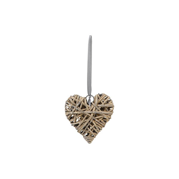 ATMOSPHERA - Déco murale osier coeur D12cm - large