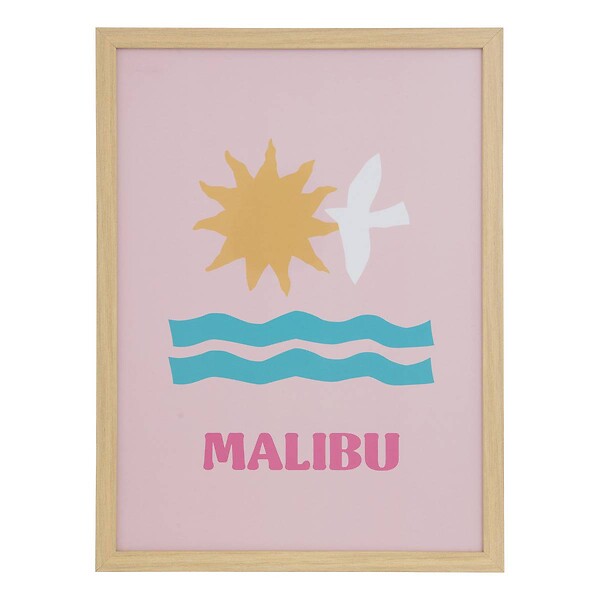 ATMOSPHERA - Affiche encadrée Libe 30x40cm "Malibu" - large