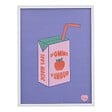 ATMOSPHERA - Toile Cha Cha Pop avec Cadre Blanc 31,5x2x41,5 cm - vignette