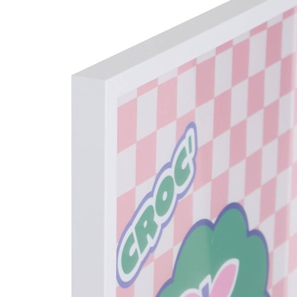 ATMOSPHERA - Toile Cha Cha Pop avec Cadre Blanc 31,5x2x41,5 cm - large