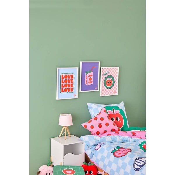 ATMOSPHERA - Toile Cha Cha Pop avec Cadre Blanc 31,5x2x41,5 cm - large