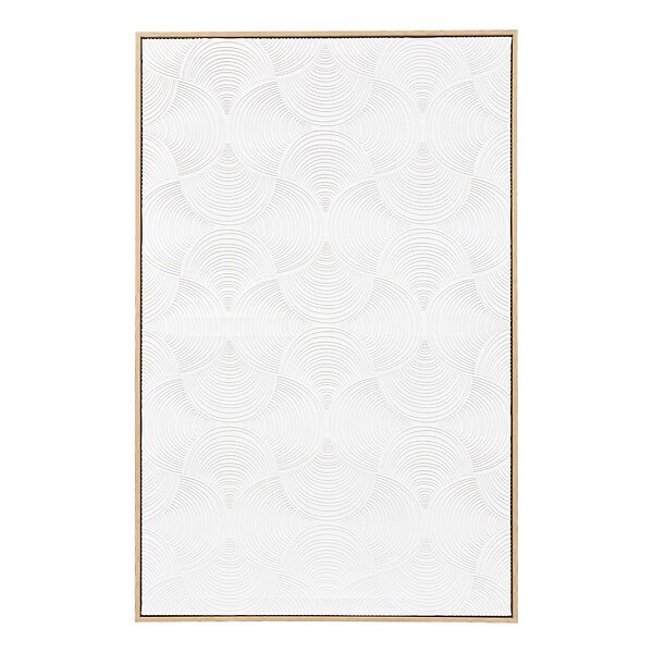 ATMOSPHERA - Toile 3D Marilou blanc 116x75cm - large