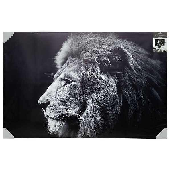 ATMOSPHERA - Toile imprimée lion 78x118cm - large